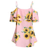 Sunflower Cold Shoulder Flounce Blouse