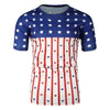 Patriotic Print Short Sleeves T-shirt