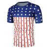 Patriotic Print Short Sleeves T-shirt