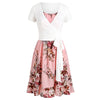 Flower Cami Dress with Plunging T-shirt