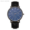 SELF LOVER SL1006 Male Quartz Watch Ultra Thin Leather Strap