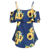 Sunflower Cold Shoulder Flounce Blouse