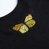 Women Tank Top Sexy Scoop Neck Close-fitting Embroidery Animal Patter Short Vest