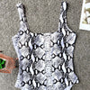 Snakeskin Pattern Swimwear Padded Women Swimsuit