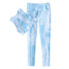 Women Sportswear Gradient Color Close-fitting Yoga Bodybuilding Top and Trousers Set