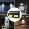 BRELONG Double COB Solar Light Outdoor Wall Light with Motion Sensor