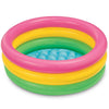 Children Rainbow Pool Three Rings Baby Inflatable Bathtub