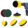 7pcs Drill Brush Scouring Pad Attachments for Bathroom Kitchen Cleaning