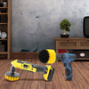 7pcs Drill Brush Scouring Pad Attachments for Bathroom Kitchen Cleaning