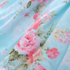 1259 Girls Polyester Printed Floral Ruffled Hem Dress
