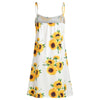 Knotted Top and Sunflower Overlap Dress Set