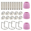 26pcs AG60 / SG55 Torch Electrodes Nozzle Tips Plasma Cutter Machine Consumables