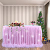 Round Rectangular Table Tulle Skirt Tablecloth
