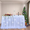 Round Rectangular Table Tulle Skirt Tablecloth