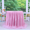 Round Rectangular Table Tulle Skirt Tablecloth