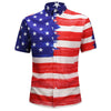 American Flag Design Short Sleeves Shirt
