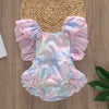 01 Girl Cotton Printed Color Romper