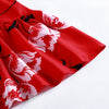 Women Dress Sexy Fashion Knotted Strap Plunging Neck Backless Flounce Hem Floral Print