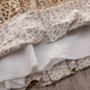 1235 Girls Cotton Knit Vest Leopard Mesh Gauze Bow Skirt