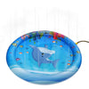 Inflatable Dolphin Pattern Sprinkler Pad Water Splash Play Mat for Children