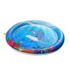 Inflatable Dolphin Pattern Sprinkler Pad Water Splash Play Mat for Children