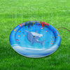 Inflatable Dolphin Pattern Sprinkler Pad Water Splash Play Mat for Children