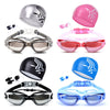 YJM978 HD Electroplating Swimming Goggles with Swimming Cap