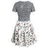 Animal Print Dress and Twist Top