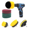 10pcs Drill Brush Scouring Pad Attachments for Bathroom Kitchen Cleaning