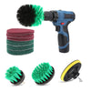 10pcs Drill Brush Scouring Pad Attachments for Bathroom Kitchen Cleaning