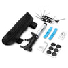 SAHOO Portable Bike Repair Kit Mini Pump Multi-tool Screwdriver Tire Patch Lever File