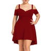 Solid Color Off Shoulder Dress