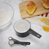 WS0004 Measuring Spoon Set Tablespoon Teaspoon Cup Plastic Kitchen Cook Bake Pie Cake