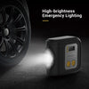 ZEEPIN JJ - 981 DC 12V Auto Air Compressor Pump 150 psi Inflator with Tyre Pressure Gauge / 3 Nozzles / LED Light