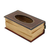 Creative Retro Wooden Book Shape Tissue Box Paper Holder Storage Case