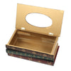 Creative Retro Wooden Book Shape Tissue Box Paper Holder Storage Case