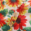1282 Girls Cotton Sunflower Printed Lace Vest + Solid Color Loose Shorts