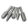 Woodworking Electric Rotary File Grinding Head Roll Carving Knife Bits 5pcs