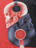 Skull Print Two Tone Casual T Shirt for Man