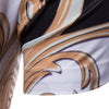 Men Shirt British Fashion Trend Gold Floral Printed Short Sleeve