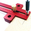 Woodworking Aluminum Alloy T Shaped Hole Ruler DIY Tool