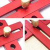 Woodworking Aluminum Alloy T Shaped Hole Ruler DIY Tool