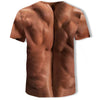 3D Summer New Personality Abdominal Muscle Printing Short-Sleeved T-shirt