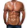 3D Summer New Personality Abdominal Muscle Printing Short-Sleeved T-shirt