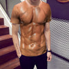 3D Summer New Personality Abdominal Muscle Printing Short-Sleeved T-shirt