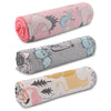 INSULAR Baby Cotton Blanket Double Layers Dotted Backing Cartoon Print 158 x 110cm