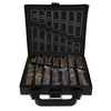 High Speed Steel Titanium Coated Twist Drill Bits Kit with Storage Box