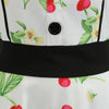 Vintage Women Dress Slim Fit Pattern Printed Big Hem