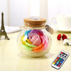Color Change Eternal Rose Soap Flower Luminous Bottle Decorative Light