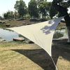 Outdoor Water Resistant Triangle Sun Sail Canopy for Porch Yard